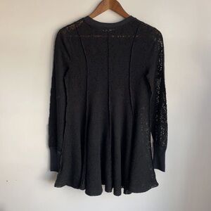 Black Lace Long Sleeve Dress